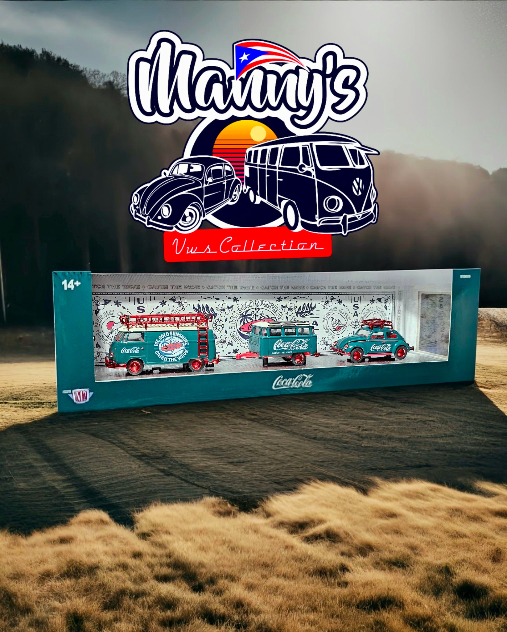 M2 Machines 1/64 - Ford Mustang Gasser 1966 édition Limitée Fanta - Occasion, Collection Coca-Cola