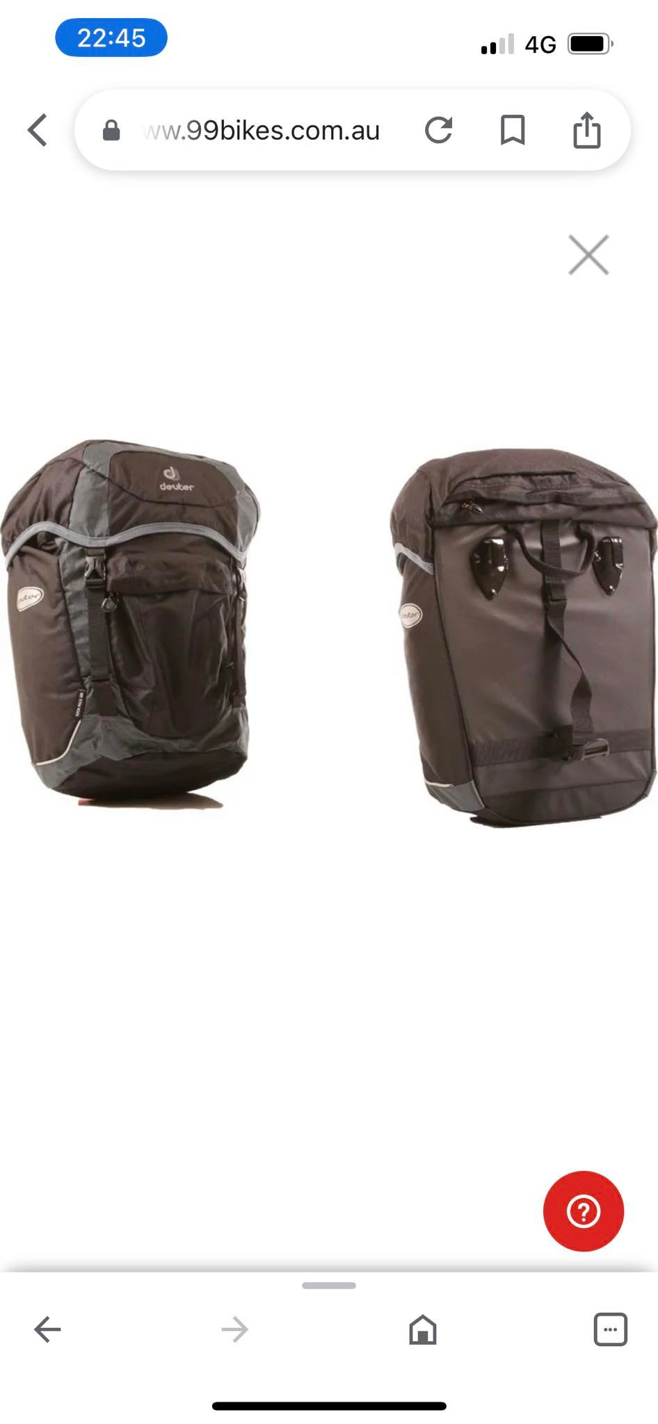 Replacement for Deuter Uni pannier bags with drawstring opening