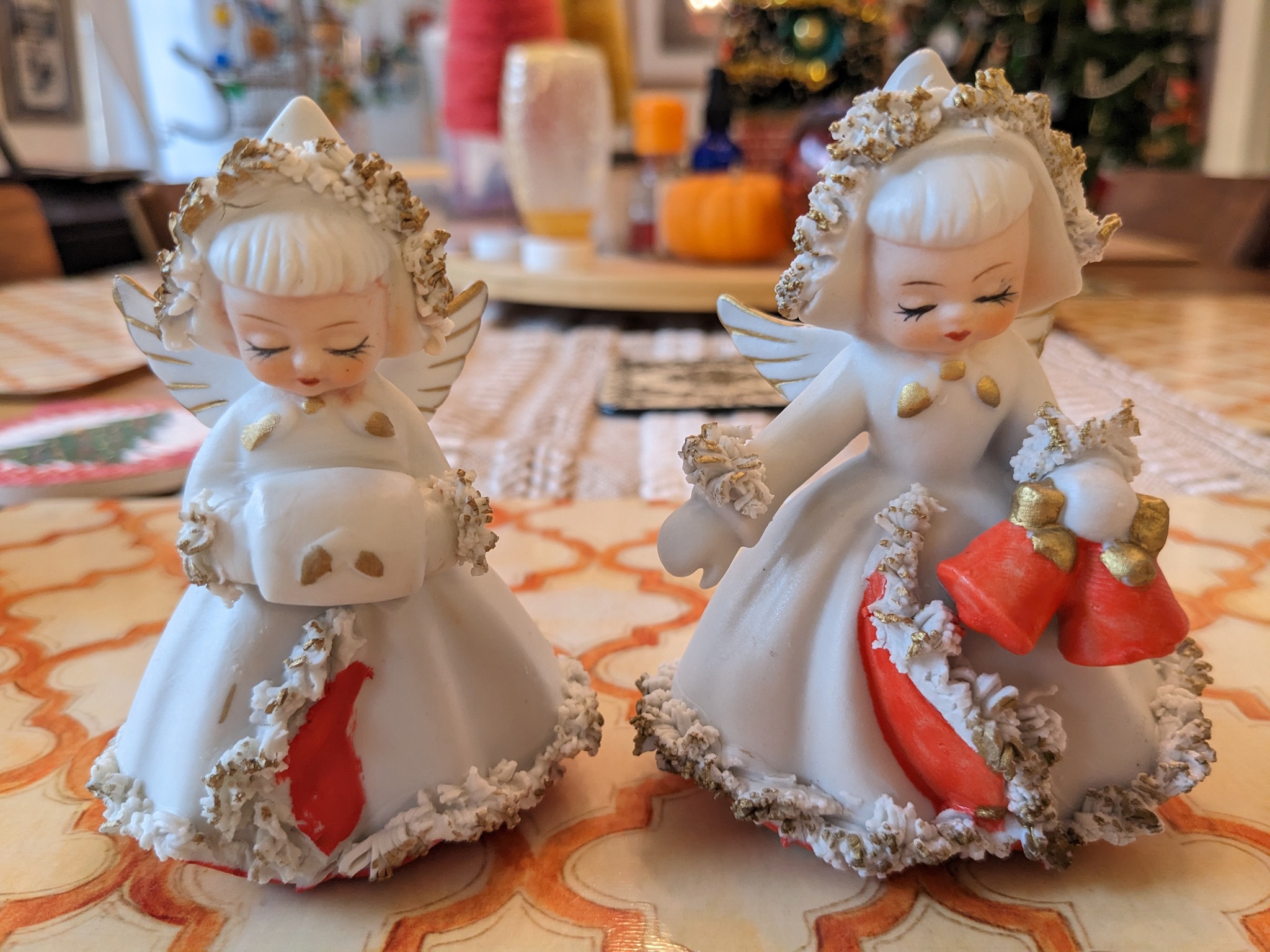 My Holt Howard shopper girl candleholders are some of my most