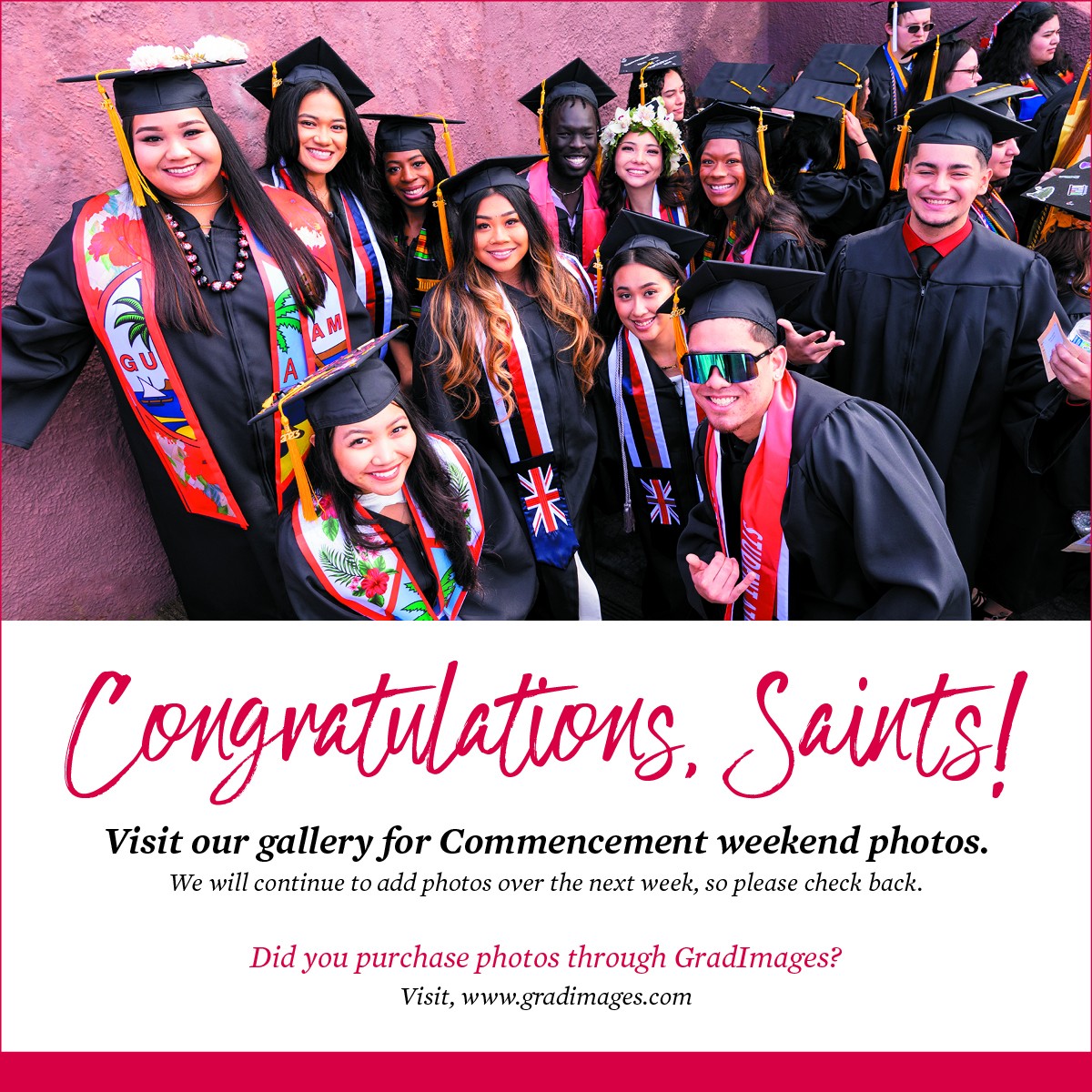 Hey Saints, Commencement... - Saint Martin's University