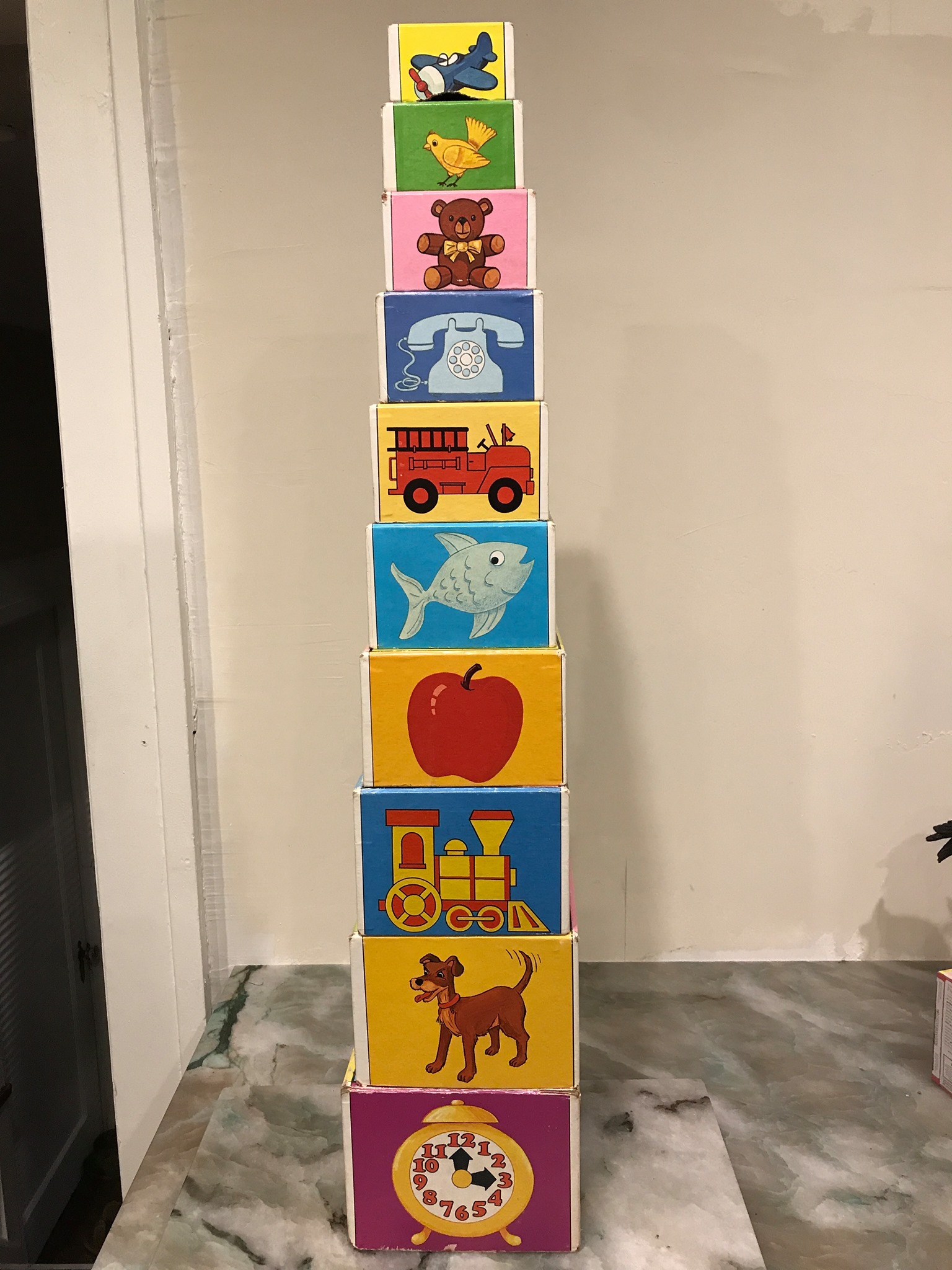 Vintage stackable cardboard Disney blocks - Blocks, Sorting & Stacking ...