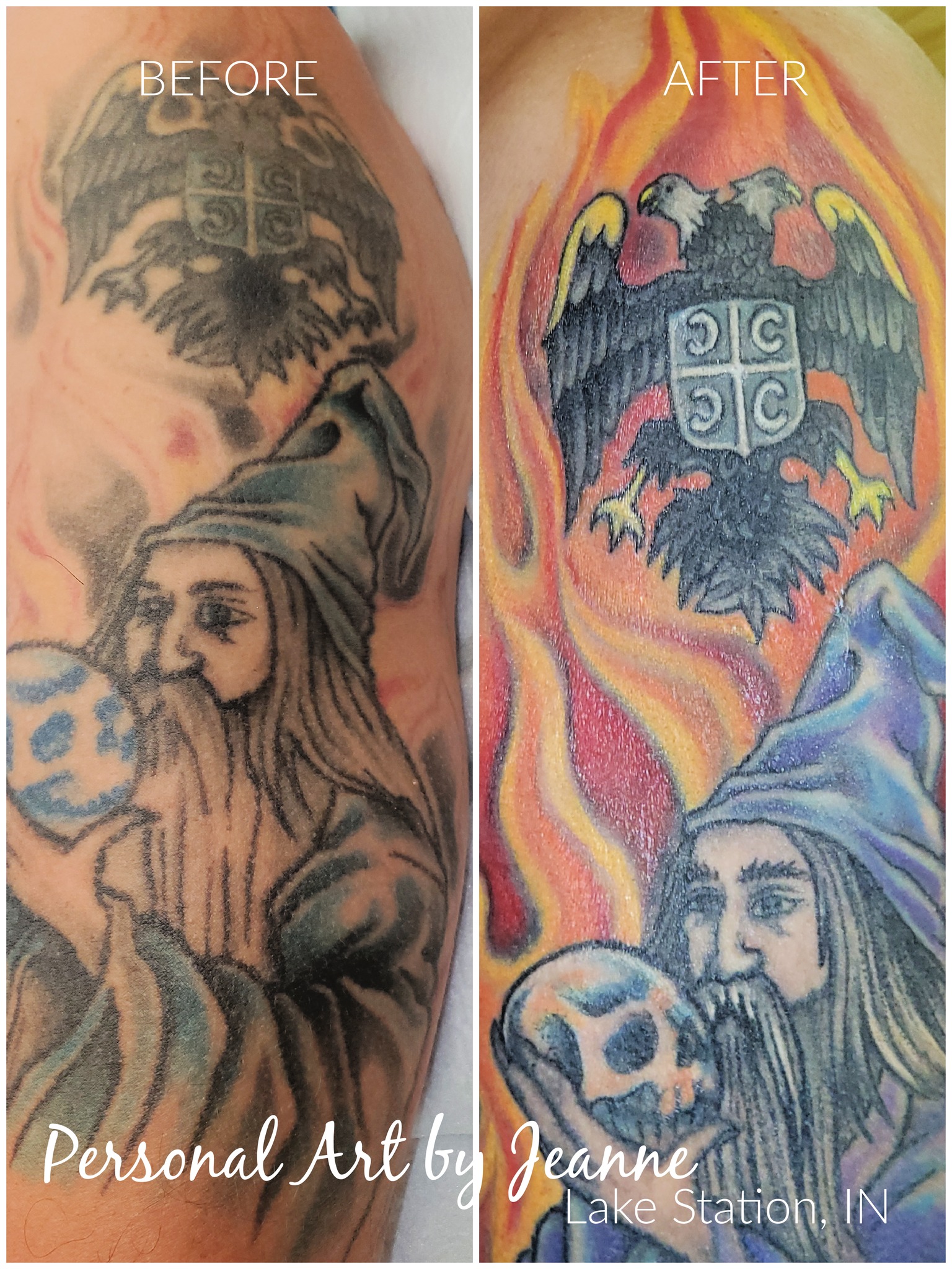 Here is a healed rework- tattooed by... - Personal Art, Inc. | Facebook