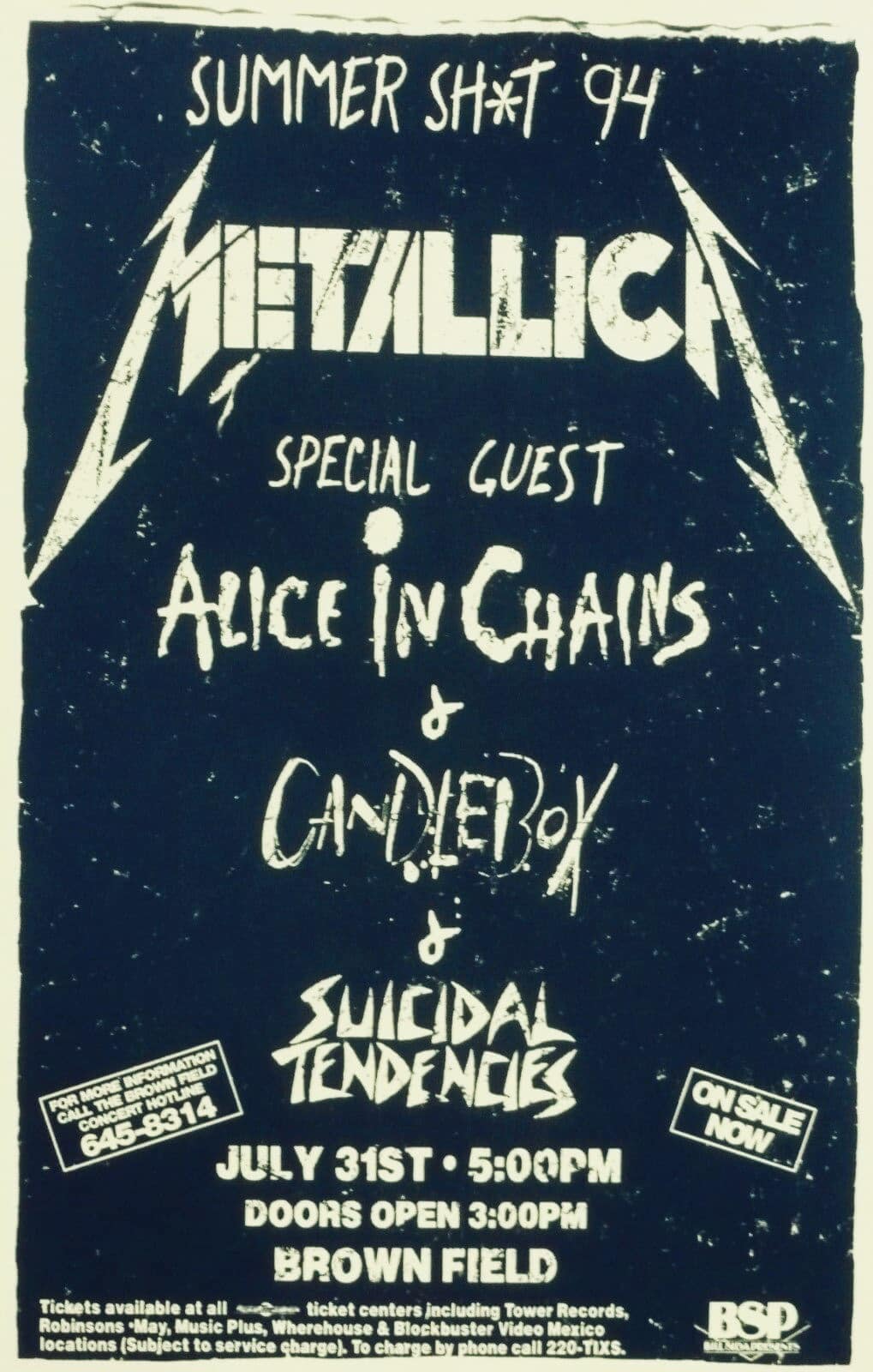 On this date in 1994: Metallica's summer tour brought the band to