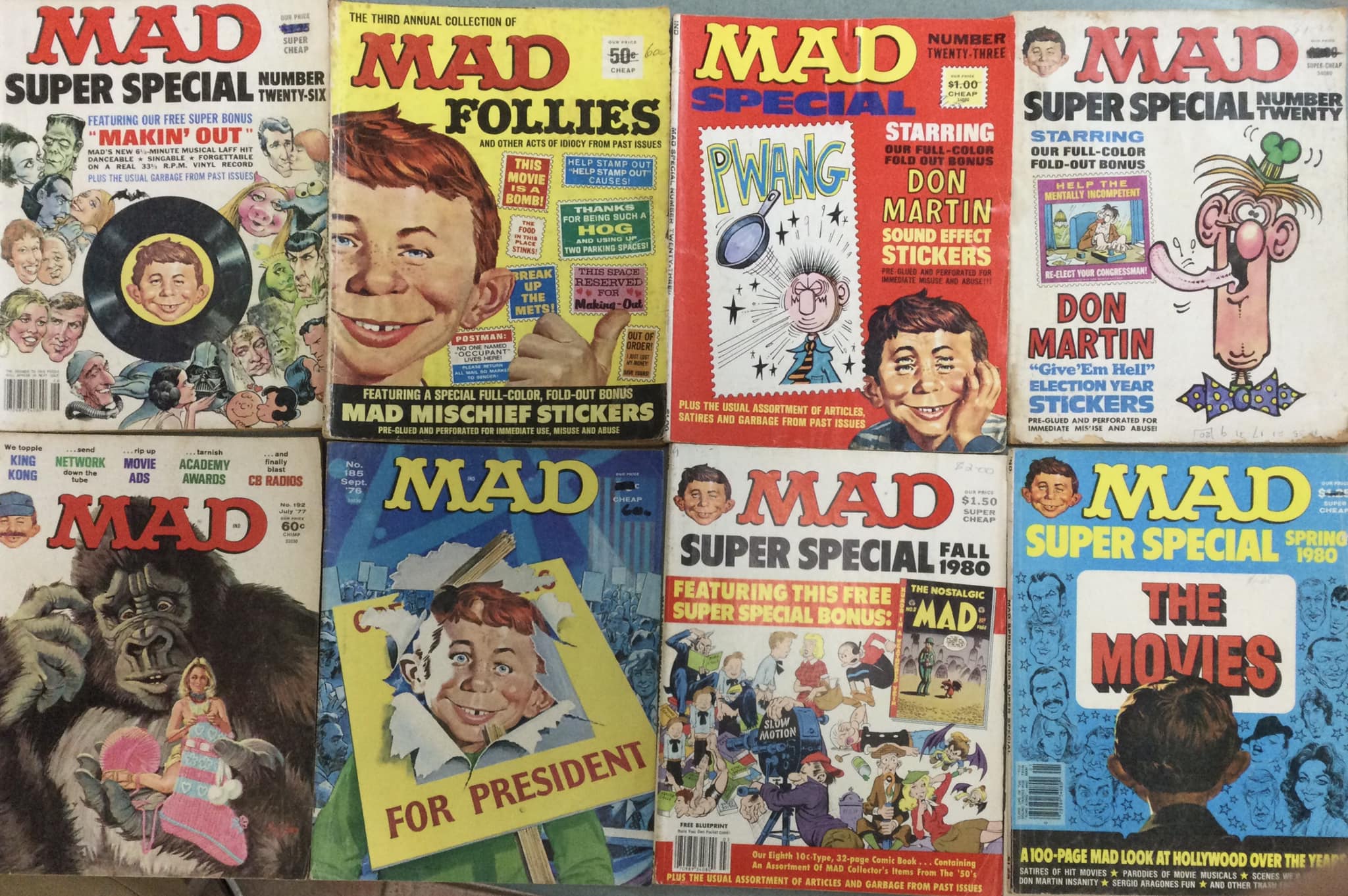 Vintage Mad Magazine collection from the 70's