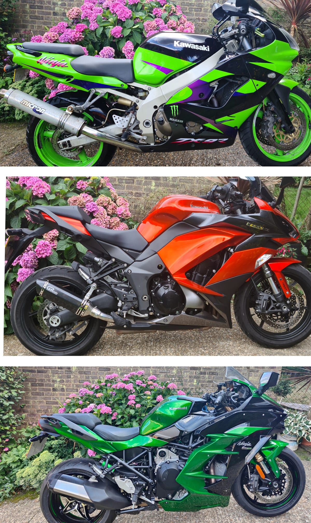Hi, new to the group, here is the evolution of my bikes in the
