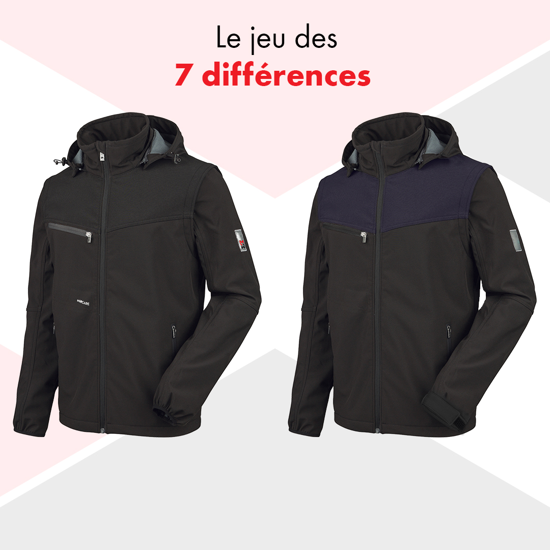 WÜRTH MODYF Veste Softshell De Travail Stretch Noire - Manches Amovibles, Respirante Et Imperméable
