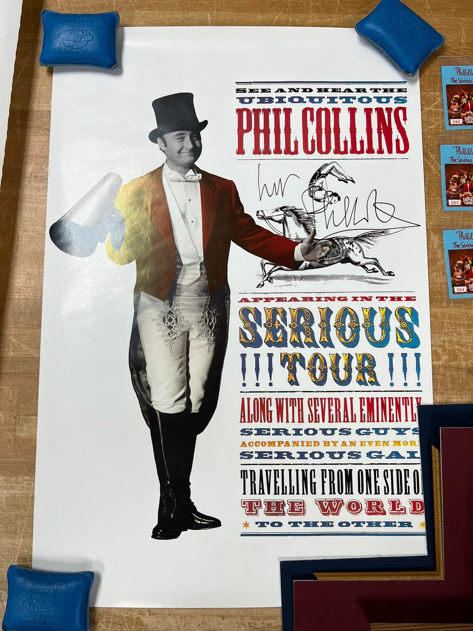 Phil Collins 1990 Montreal Show Memorabilia and Tour Poster