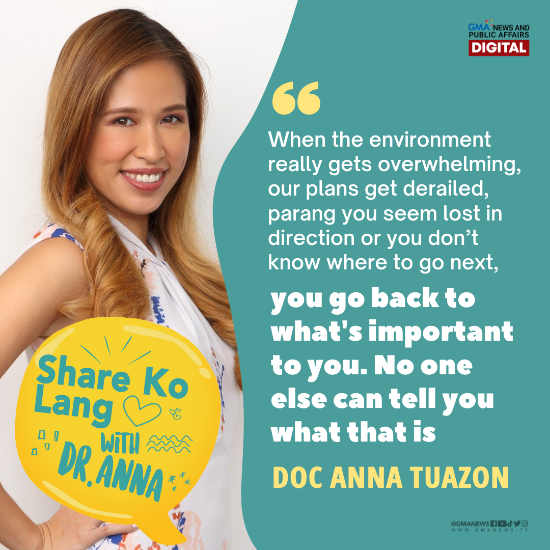 GMA News - Payo ni Doc Anna, kung nalilito o nawawalan ng direksyon sa ...