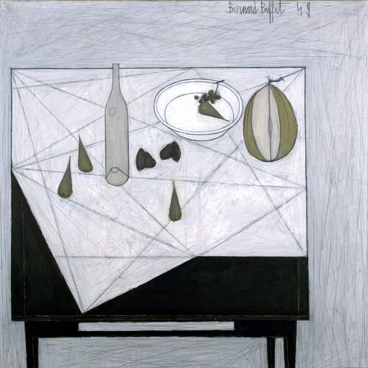 Bernard Buffet's Still Life with Lamp, 1979