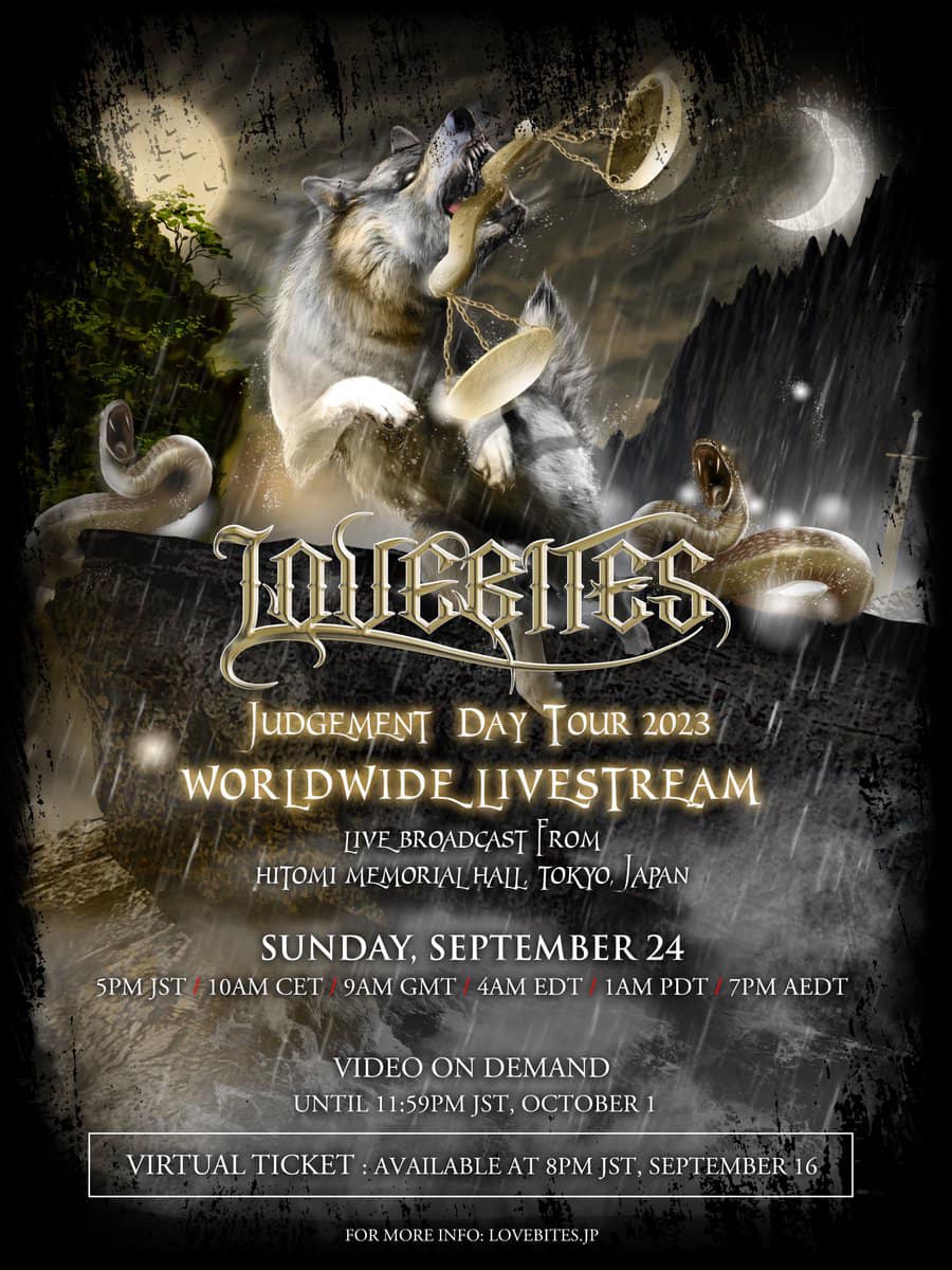 🇯🇵🐺We are beyond thrilled to announce that LOVEBITES' first