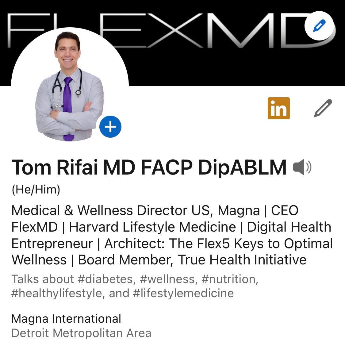 Dr. Tom Rifai - Proud to be Magna! Forward. For all 💪🏽