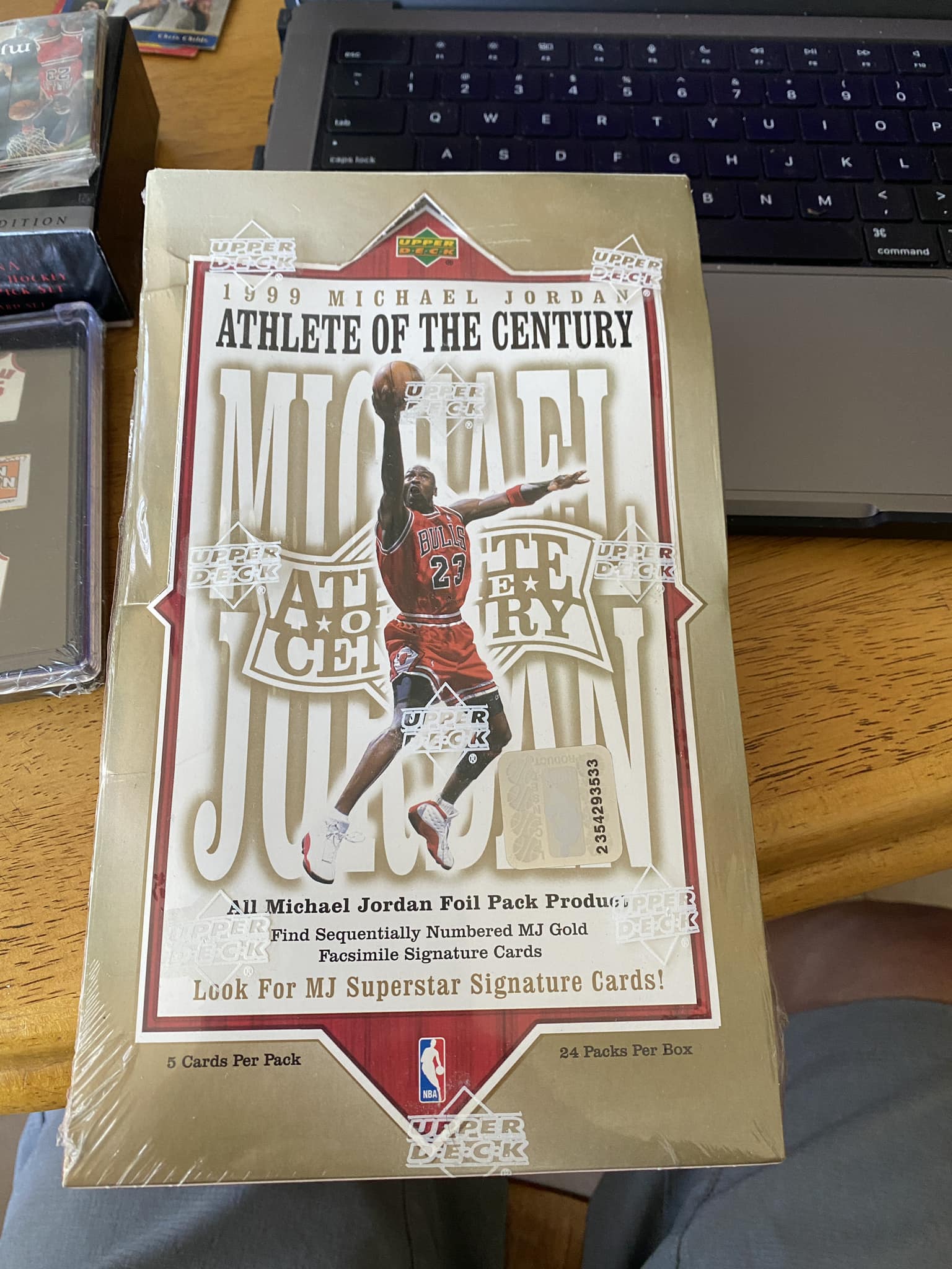 What is the value of a Michael Jordan Athlete of the Century box?