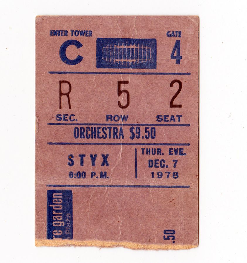 チケット On this date in 1979: Styx and special guests The Good Rats kicked