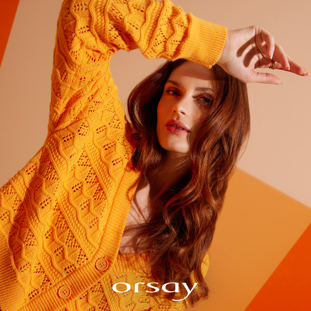 ORSAY - 🍊🧶 Brighten up your chilly spring days with our...