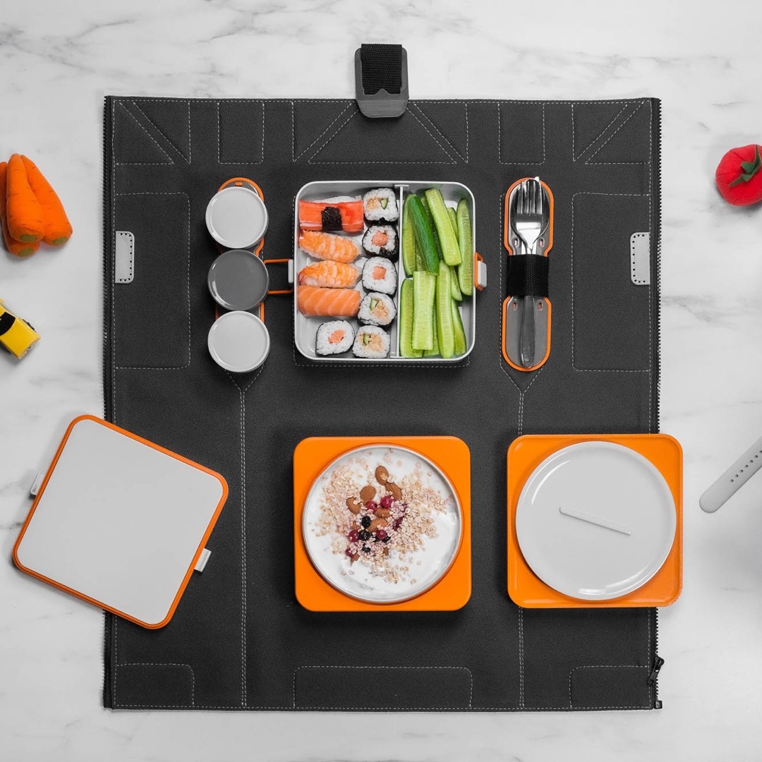Yanko Design - A modular lunchbox that unfolds into an...