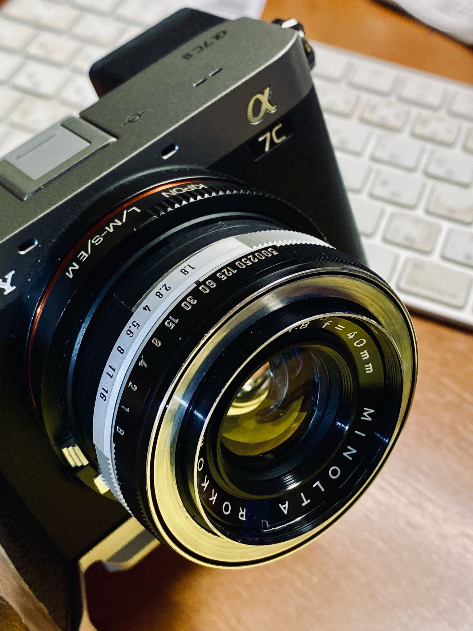 Minolta Rokkor QF 40mm F1.8, converted from Minolta ALS