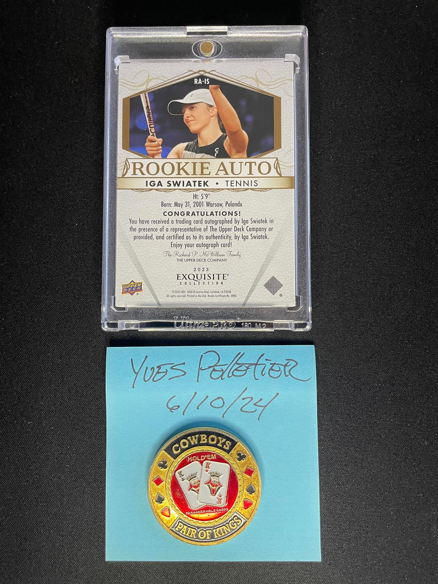 Iga Swiatek rookie auto card for sale
