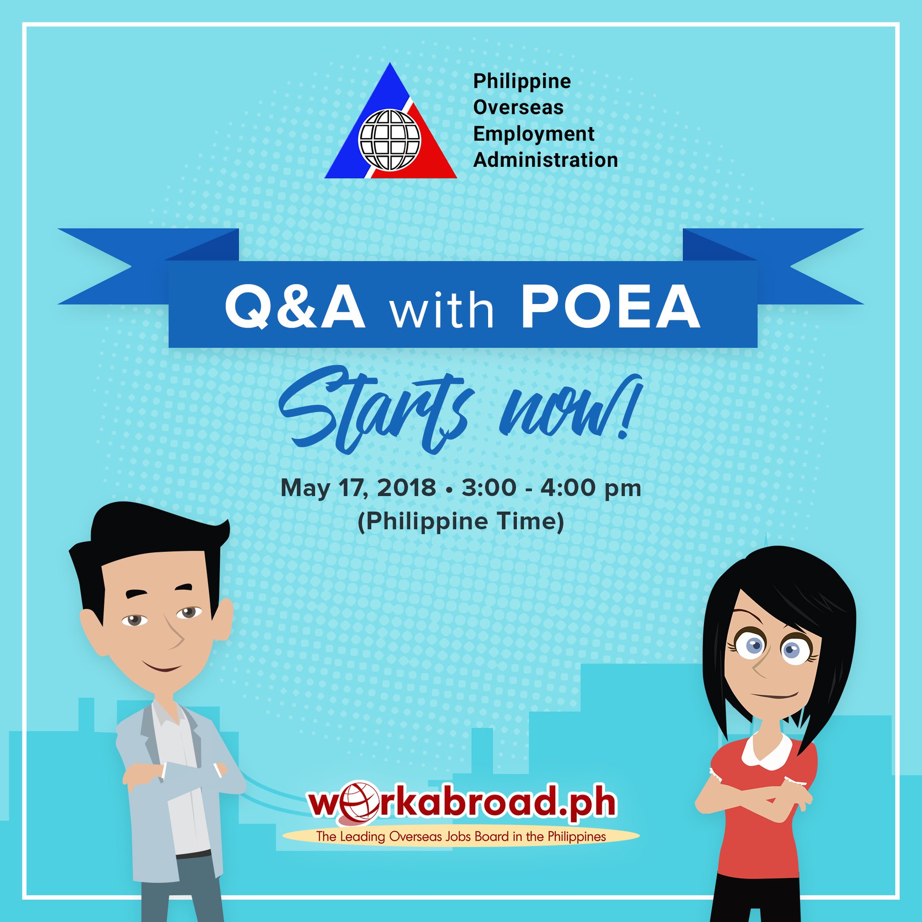 WorkAbroad.ph - The Q&A with #POEA starts now! I-comment...