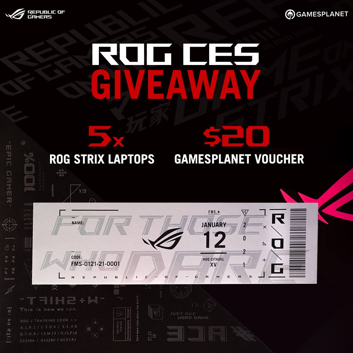 ASUS - 1 Giveaway, 500 Winners 🥳 ️Only on January 12 ️ You have a ...