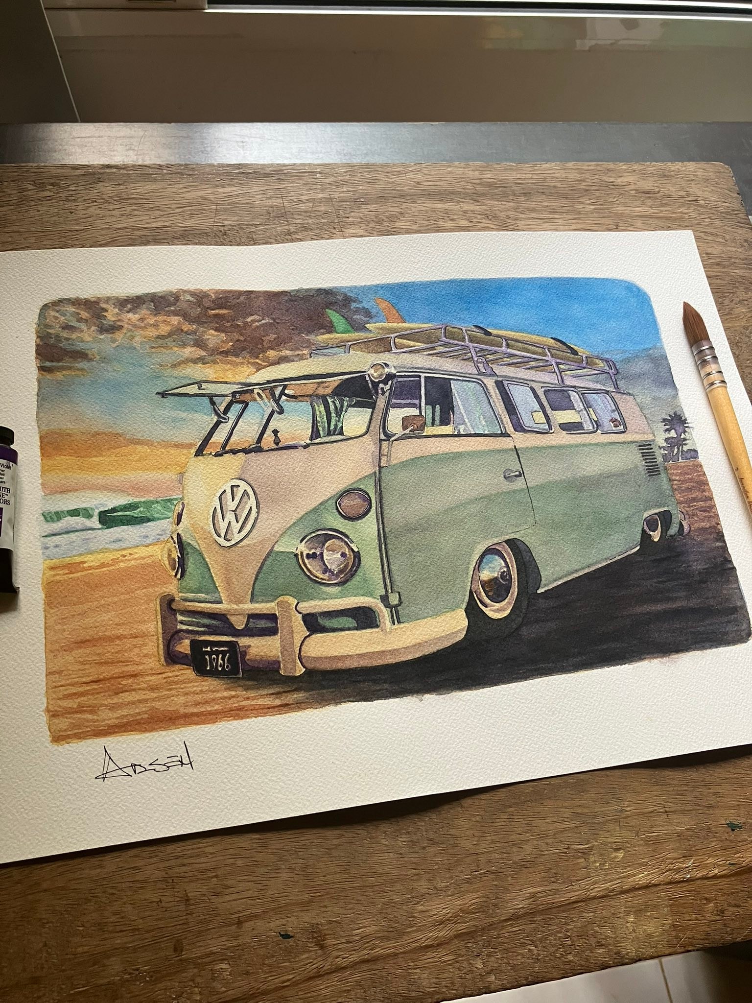Hang Loose. Never get tired of the good old nostalgic VW bus
