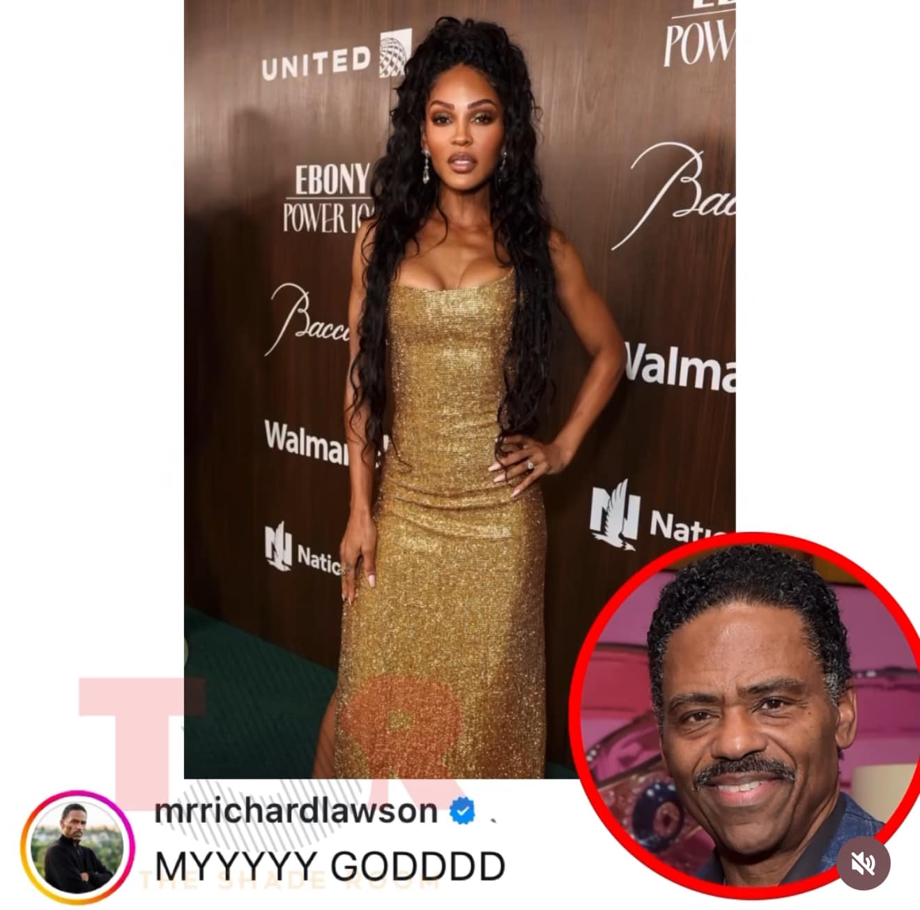 meagan good gold dress Richard Lawson comments on Good's photo beach romper dress