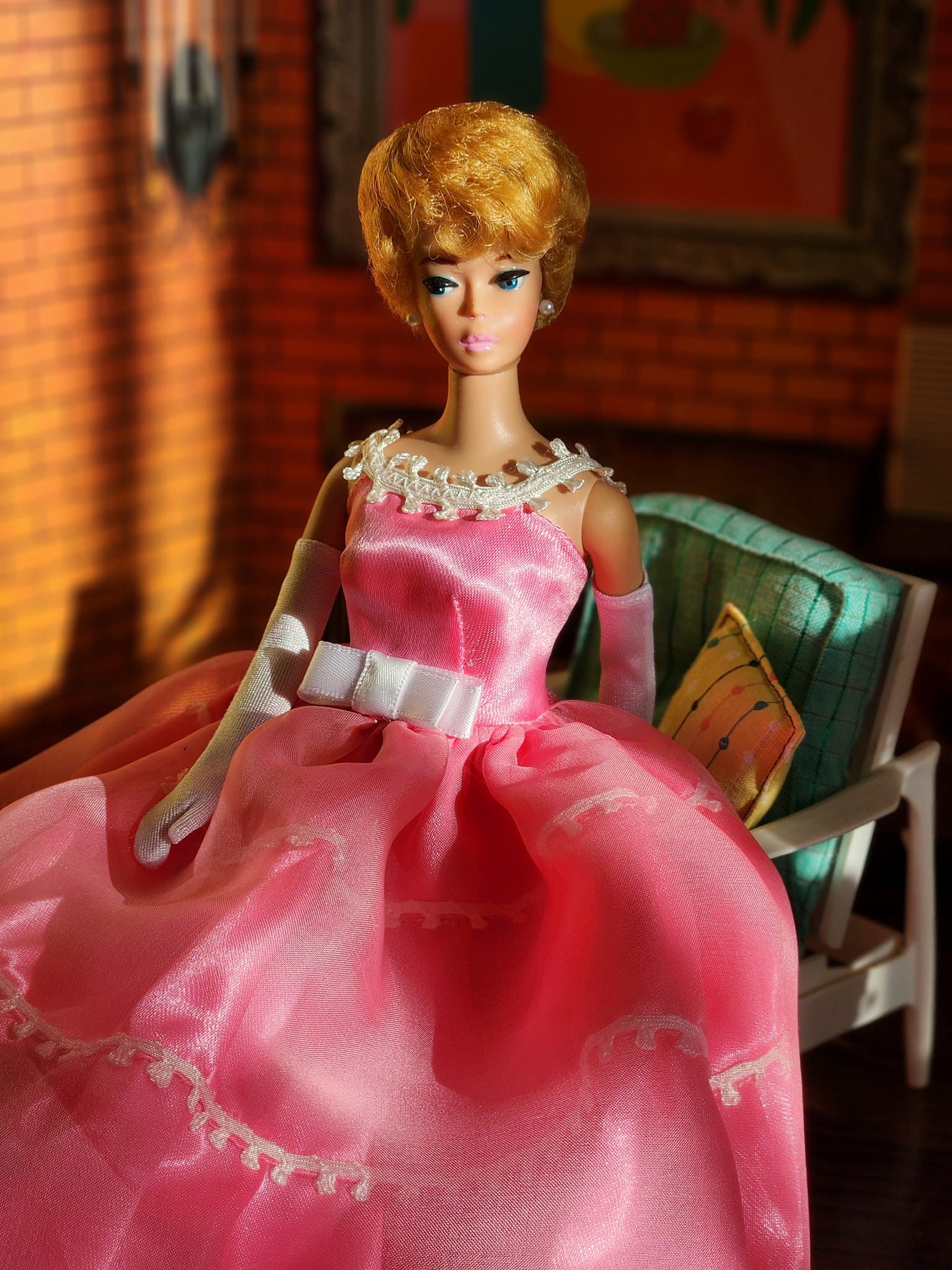 Japan exclusive pink gown dress for Barbie