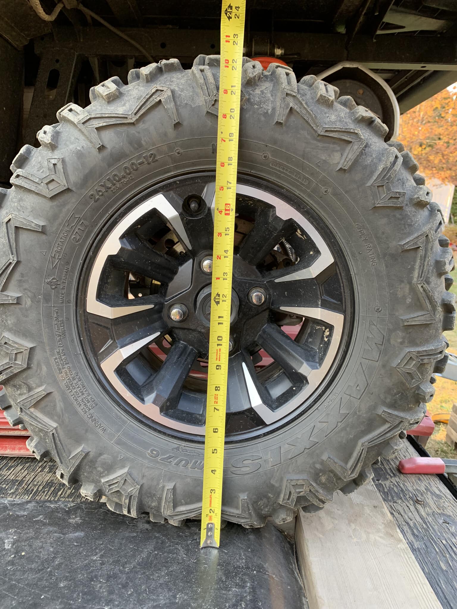 Tusk Terrabite 28x10-14 Radial Tire – Medium/Hard Terrain For Yamaha YXZ1000R (2016–2018)