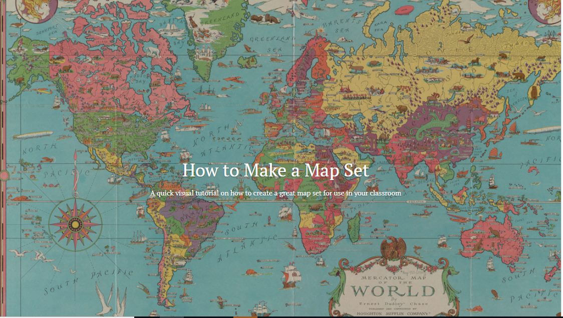 A map set is a tool that allows you to create thematic lessons with ...