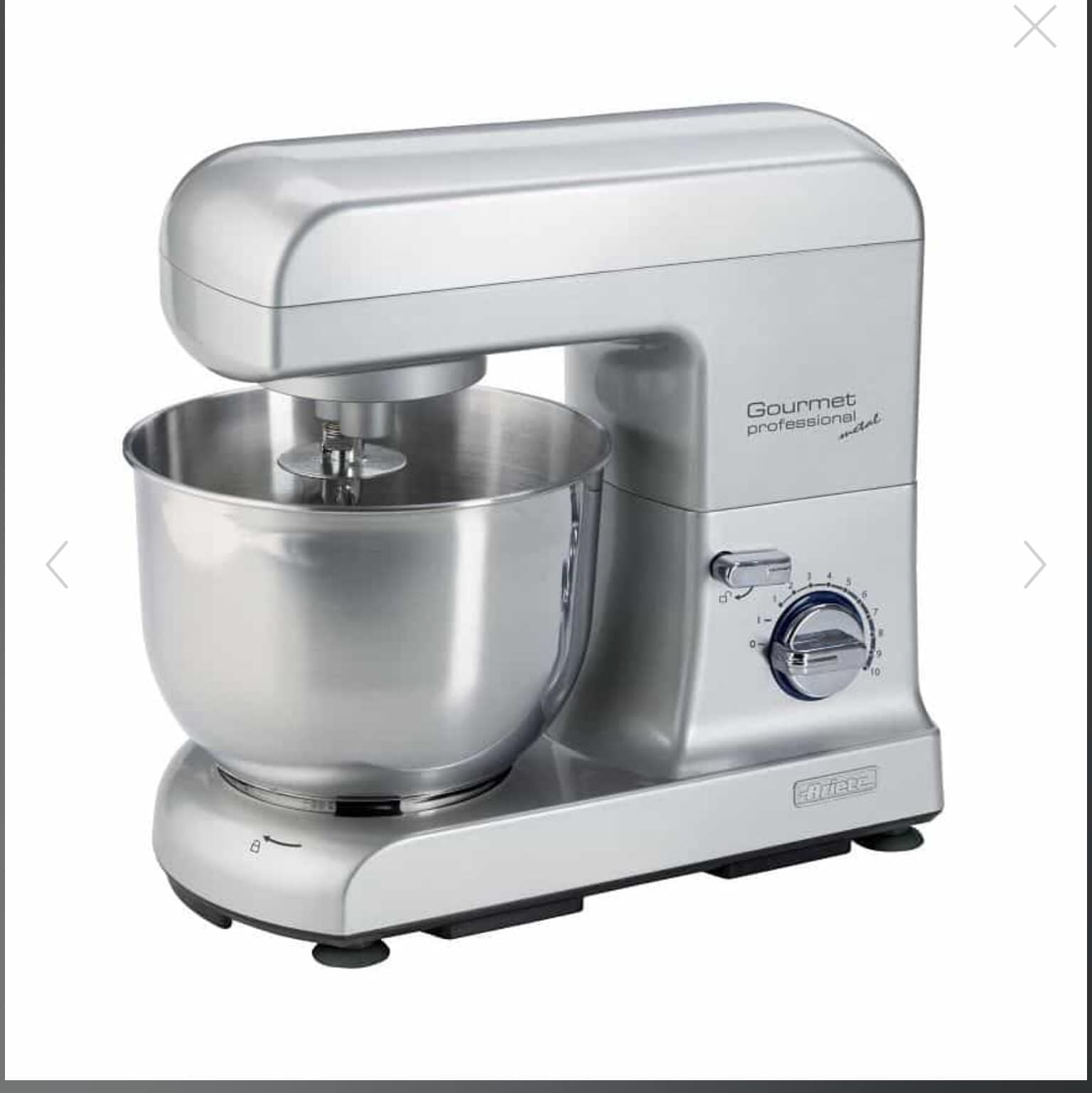 ARIETE FOUET FIL BOULE CRÈME MONTÉE PLANÉTAIRE GOURMET PASTAMATIC METAL 1596 92040444