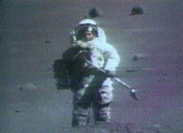 Apollo 17 Pilot, Harrison “Jack” Schmitt on the lunar surface with