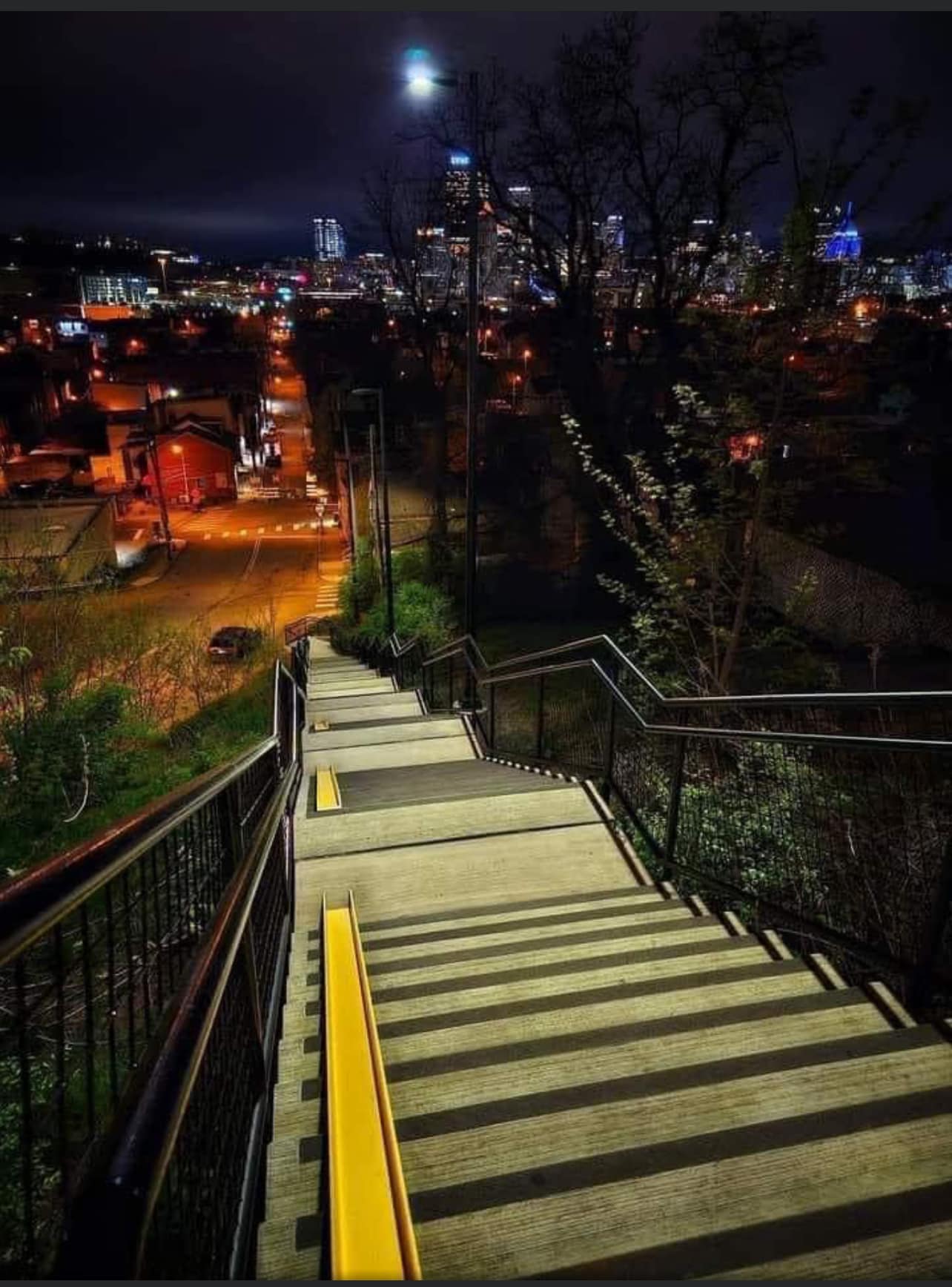This is why we fear no stairs in Pittsburgh. We went down this on