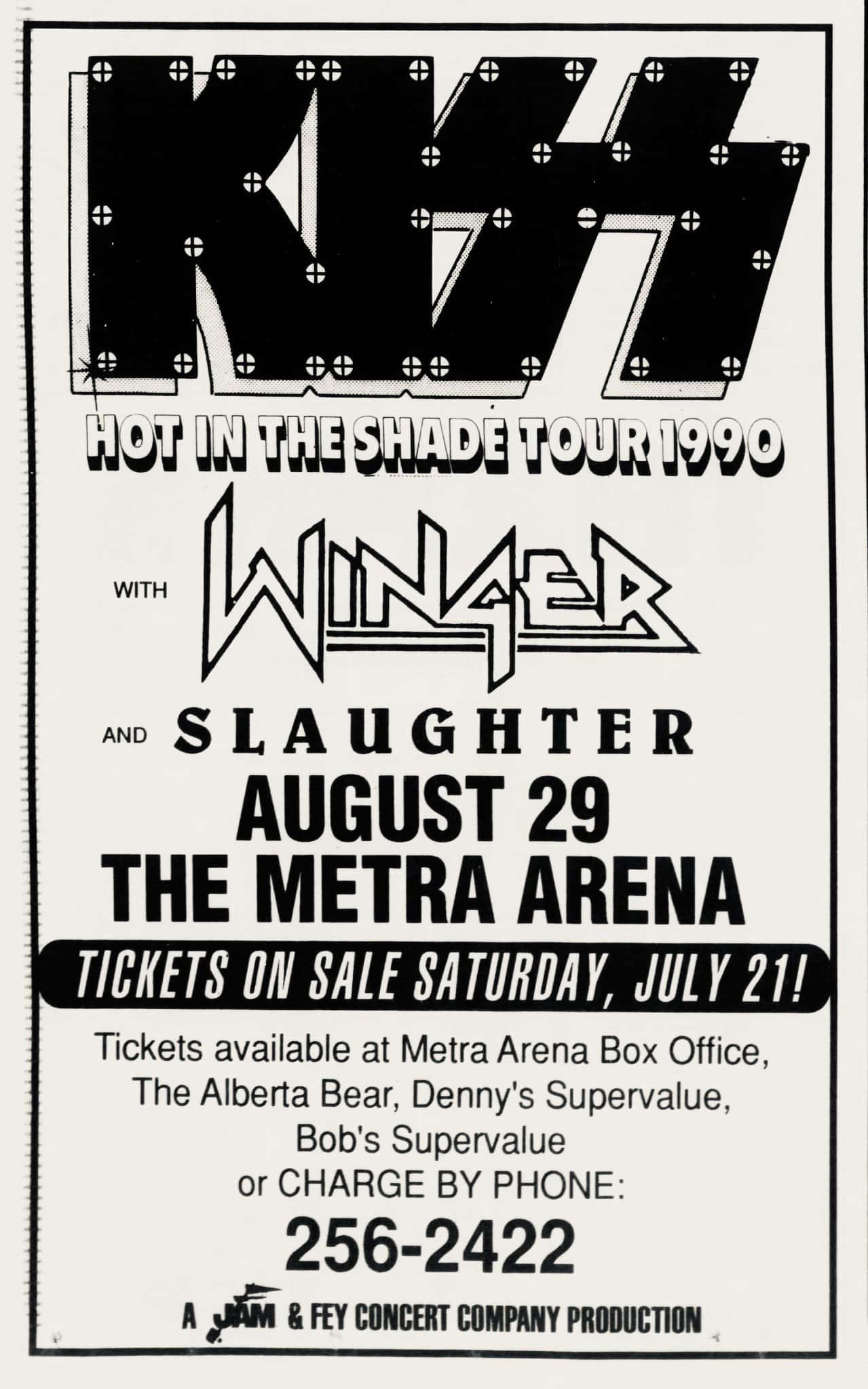 Hot in the Shade tour at Montreal Forum in 1990