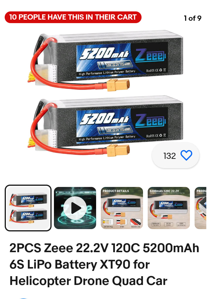 Zeee 4S Lipo Battery 3300mAh 14.8V 50C Soft Case with XT60 Plug for RC