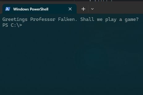 IT Humor and Memes | This is how PowerShell greets me at work. | Facebook