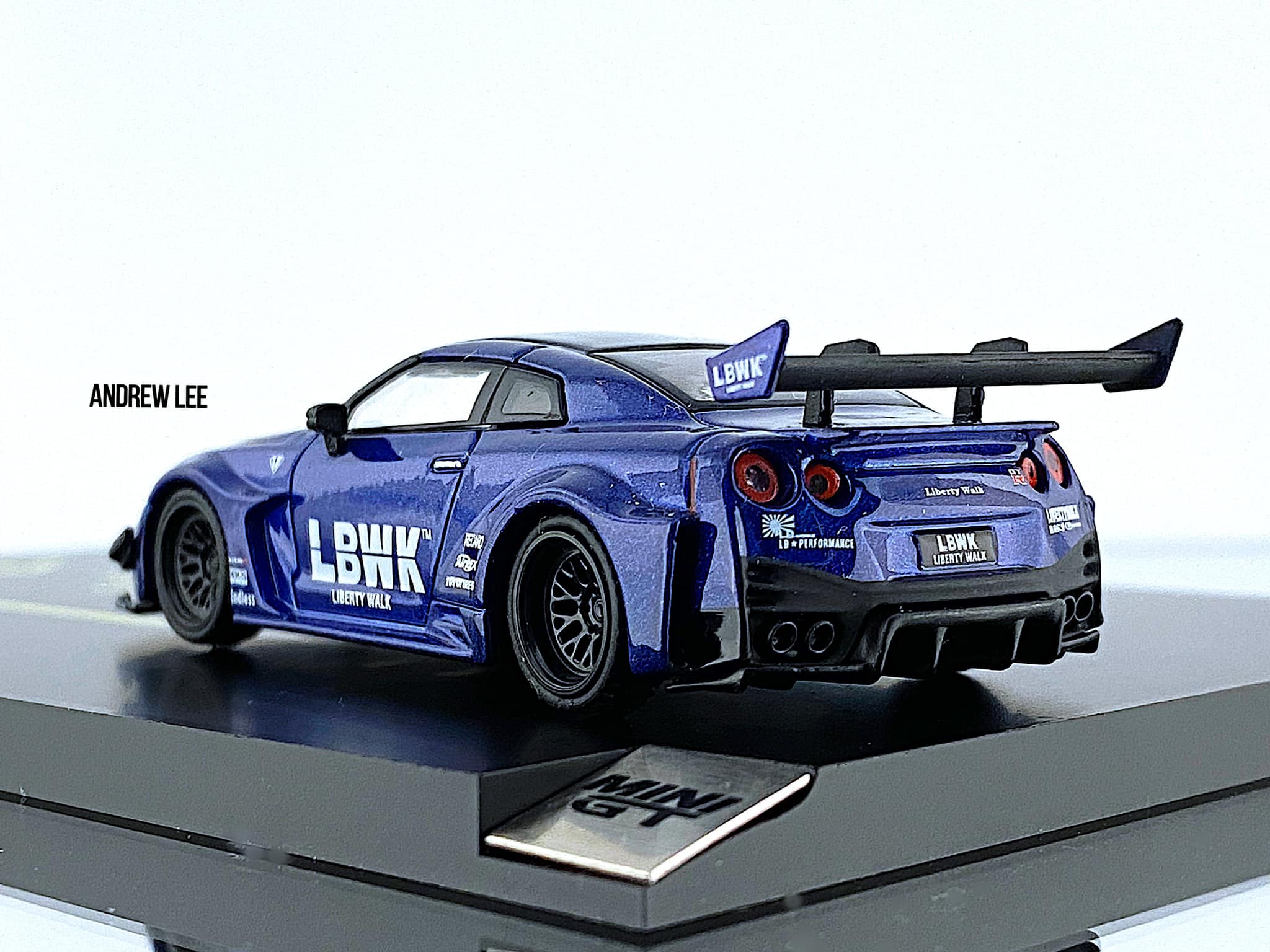 ミニカー MINI GT LBWK LB-Works Nissan GT-R Candy Blue 1/64 MINIGT
