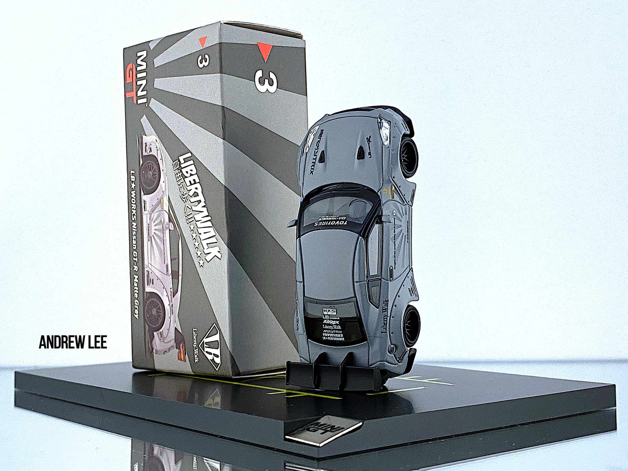 Mini GT LB Works Nissan GT-R Matte Grey