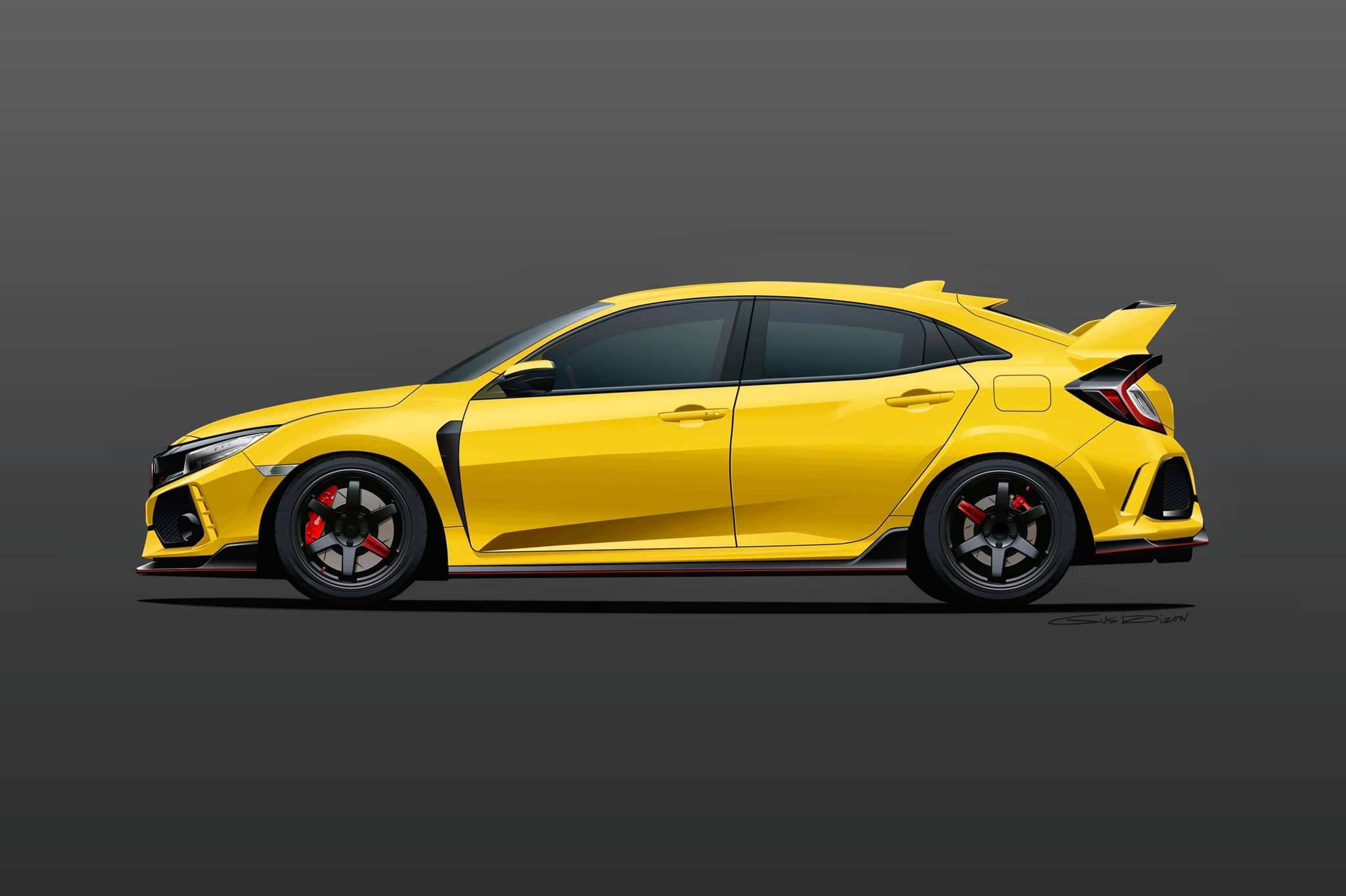 💙@honda Boost Blue Pearl Civic Type R FK8 With custom color