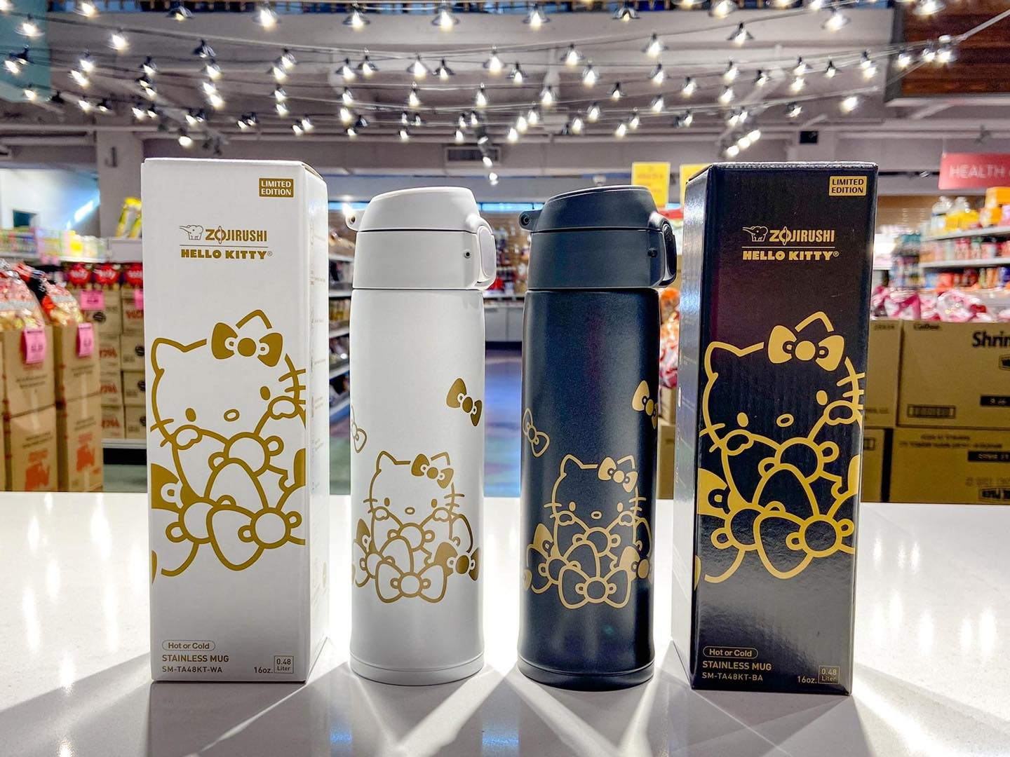 Keep your drinks hot or cold in style with a Limited Edition Hello