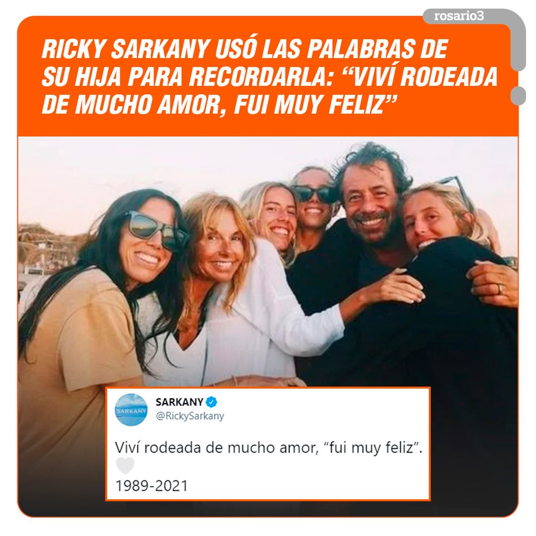 Rosario3 - 📲 Ricky Sarkany recordó a su hija Sofía en...