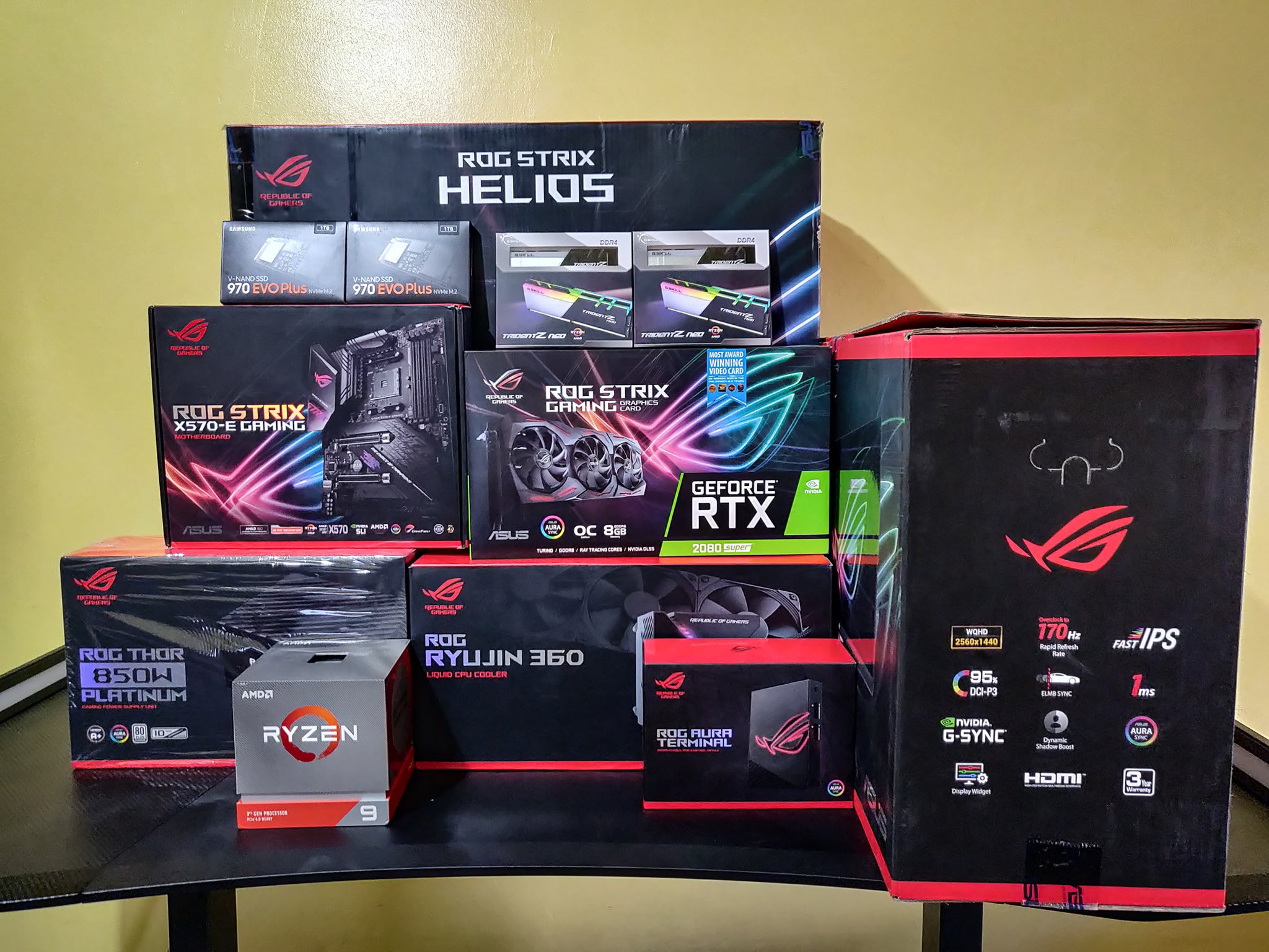Asus Strix B450-F gaming PC build with Ryzen 7 3700X and Nvidia