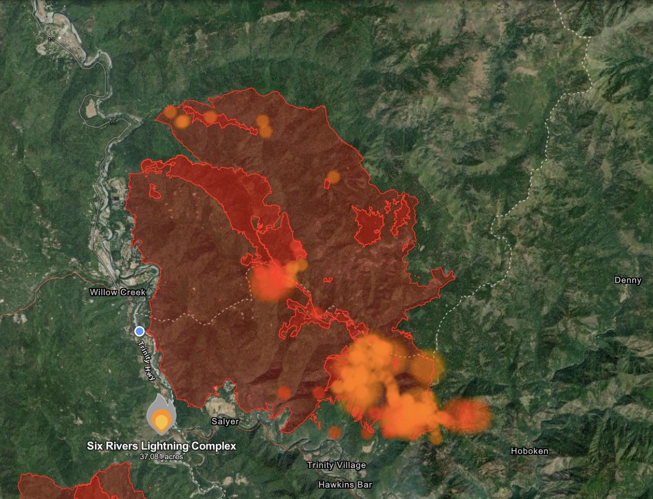 🔥 THREE QUEENS — Kittitas Co. 📏 8,742 acres · 5% contained