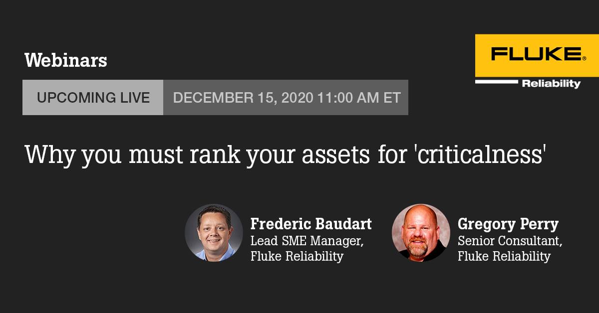 eMaint - Typically within an organization, asset criticality is ...