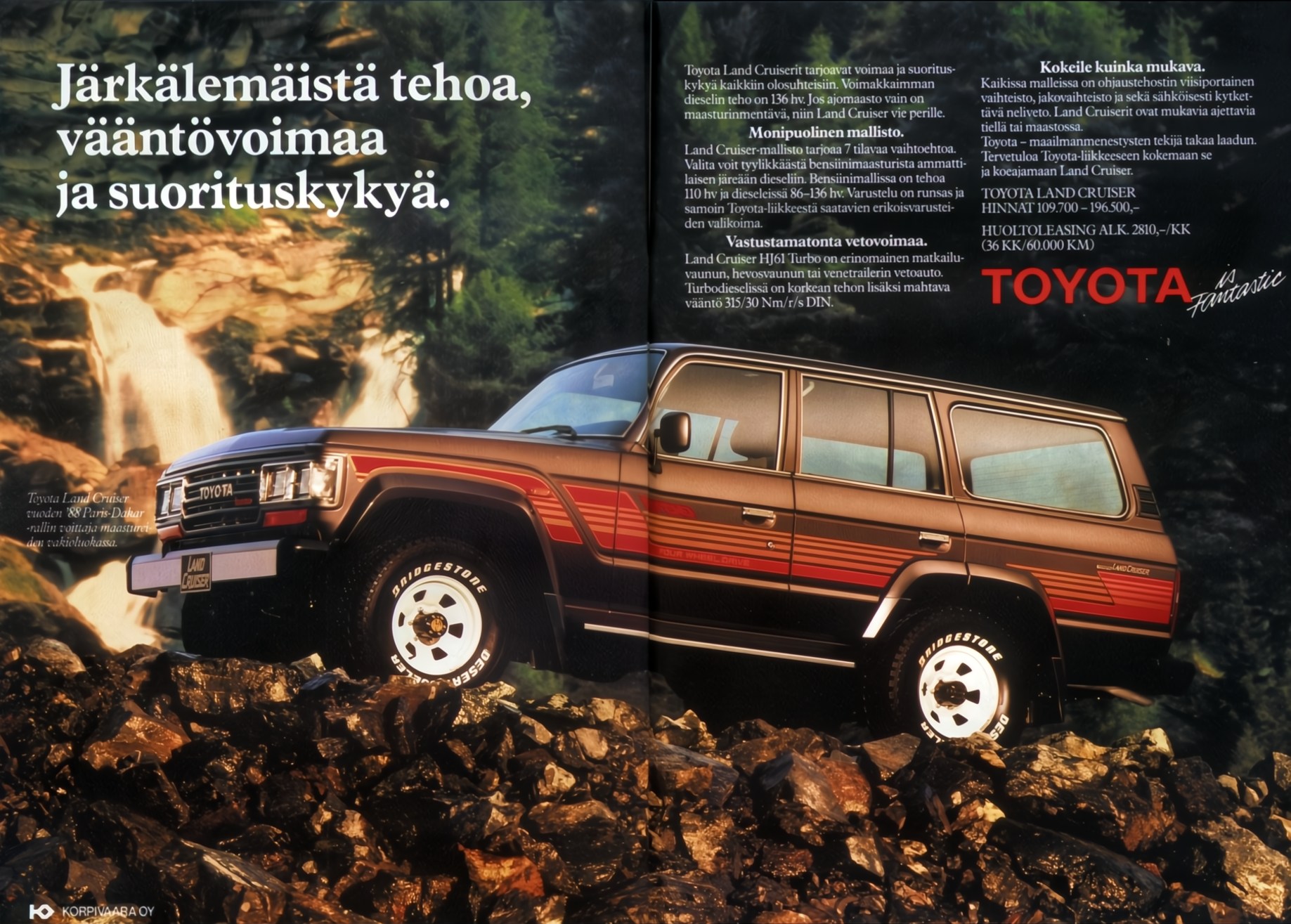 1989 Toyota Land Cruiser HJ61 Turbo Ad. Finland.