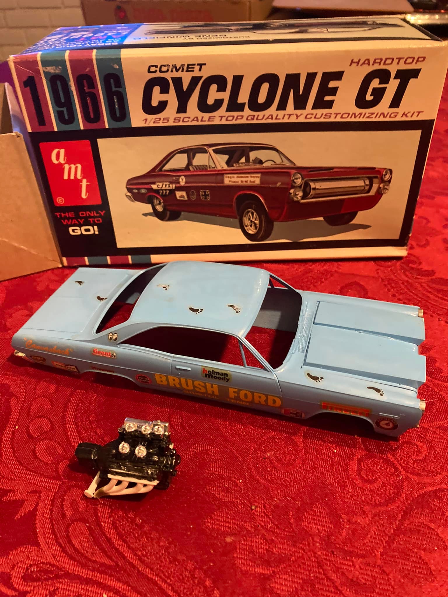 Can a 1967 cyclone kit be used to restore a 1966 cyclone?