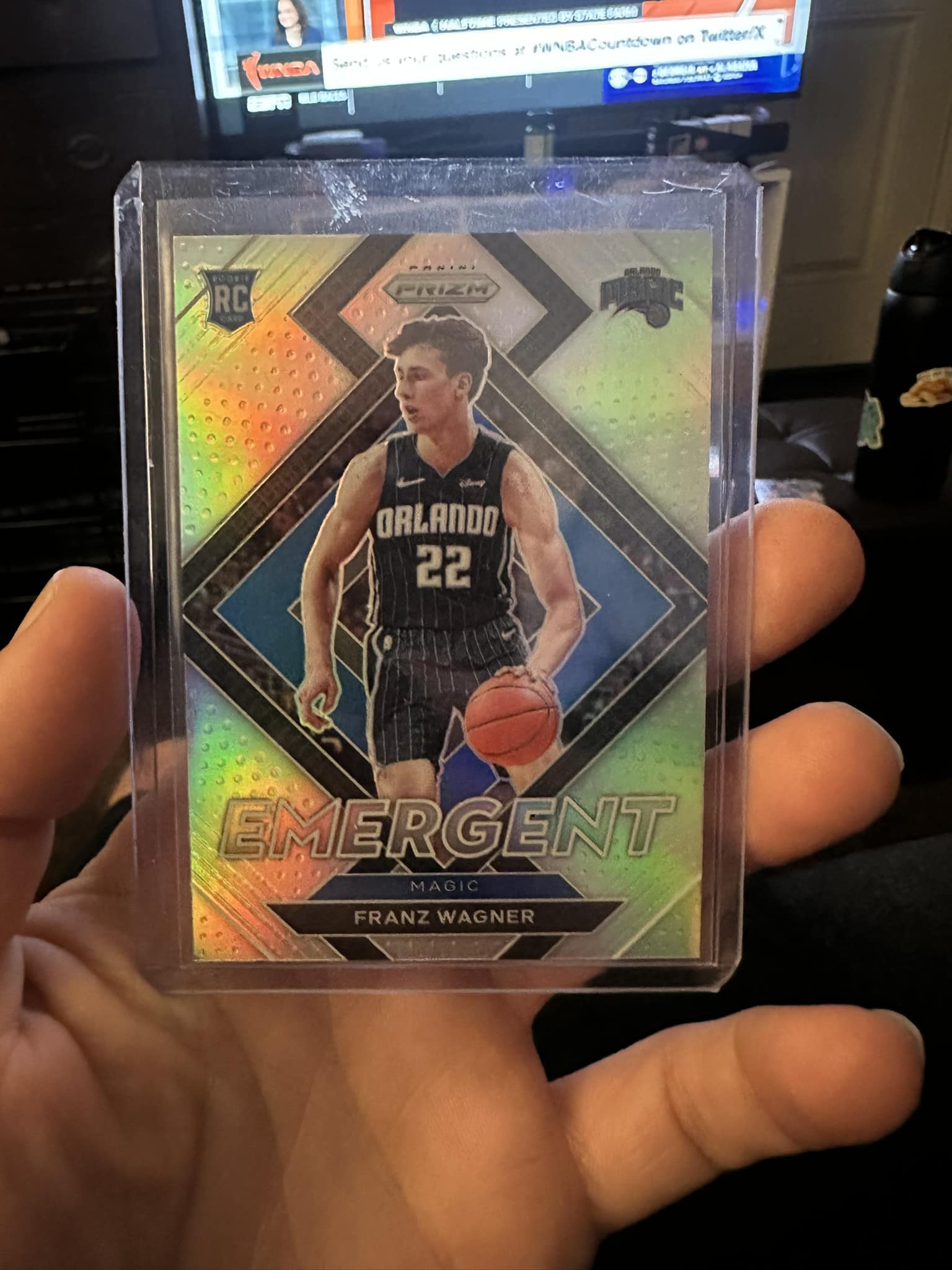 Gold Franz Wagner NT RPA rookie card from Panini America