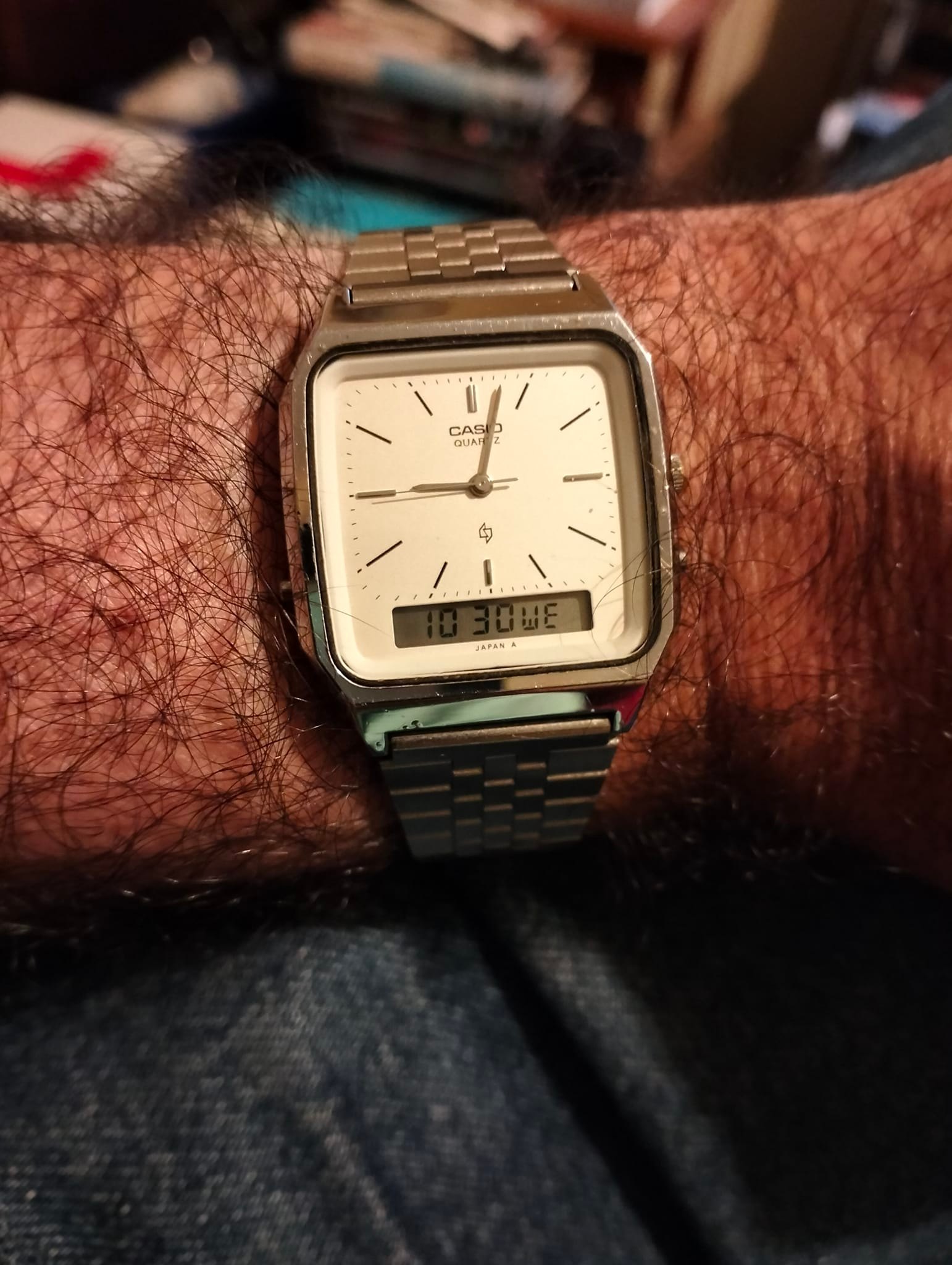 Casio W34 not bad for 40 odd years old CASIO ALARM CHRONOGRAPH