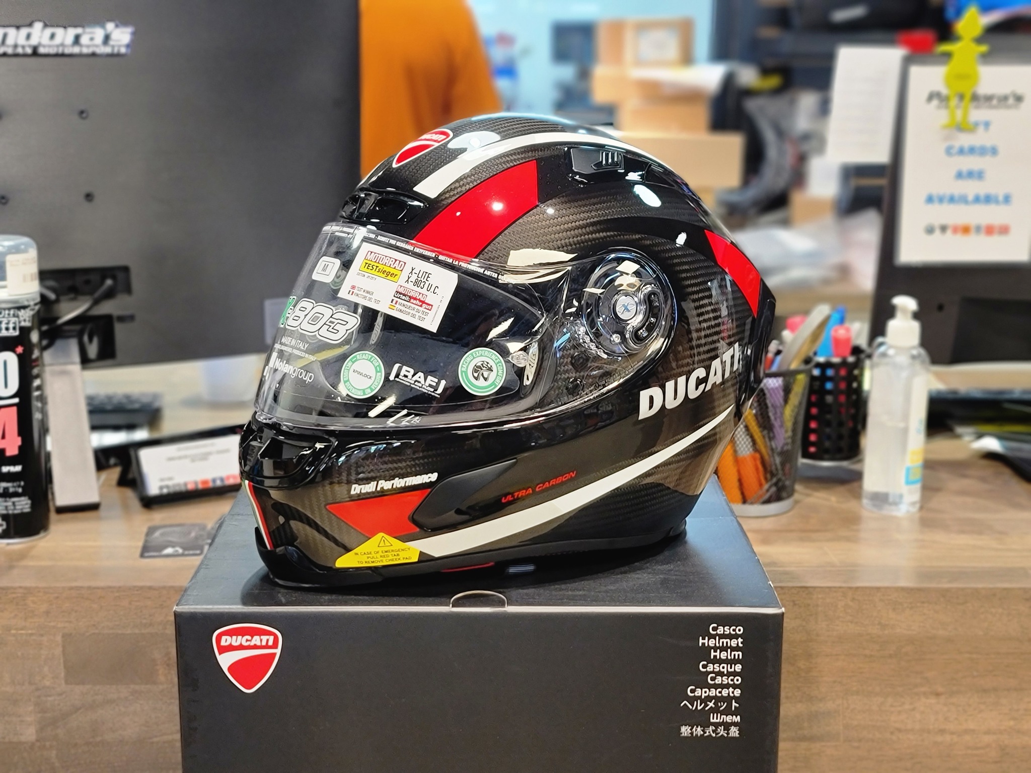 Ducati Speed Evo Carbon Helmet. Super light helmet made from