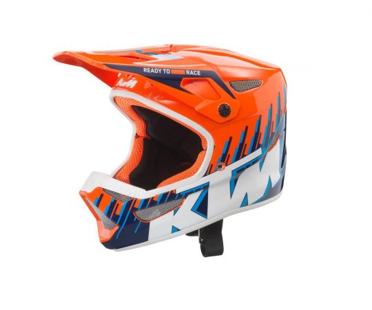 The KTM Kids Dynamic FX Helmet. Offering 'big boy' looks while