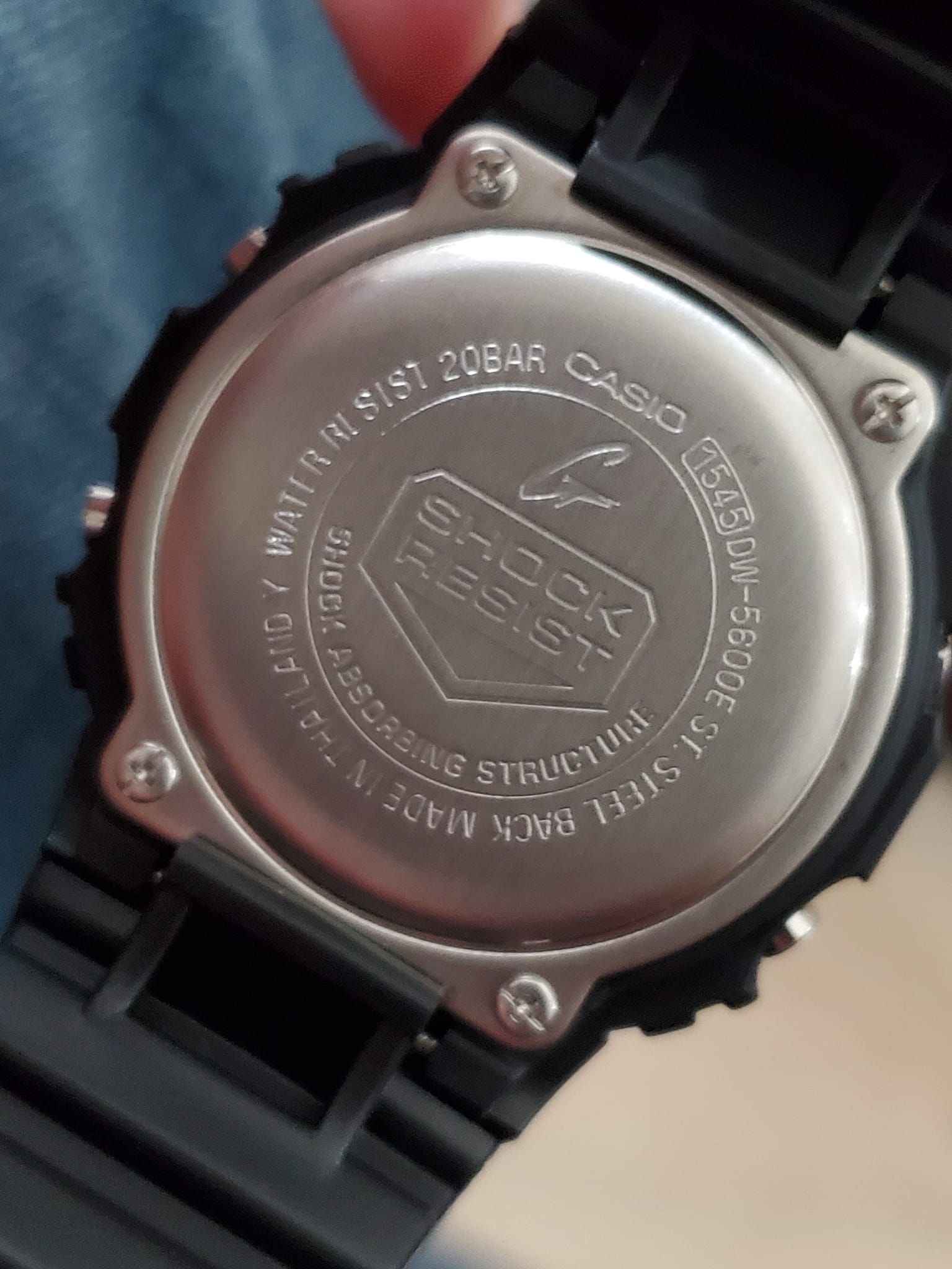 DW5600E Casio watch with 1545 module