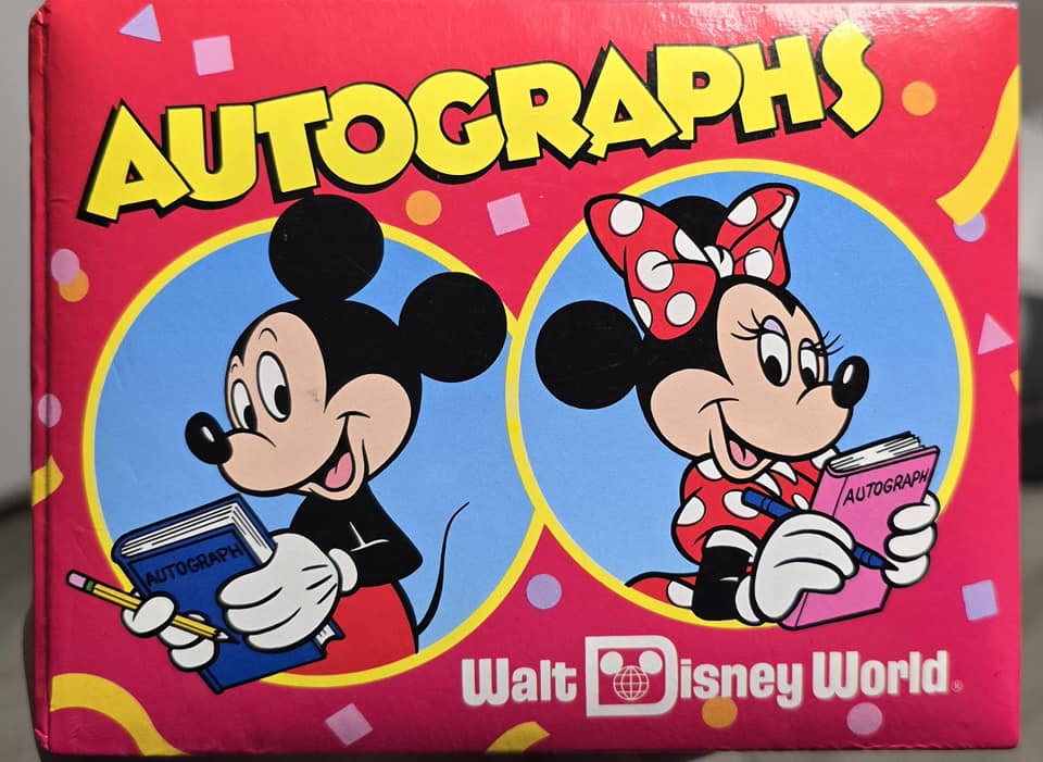 Collecting autographs at Walt Disney World